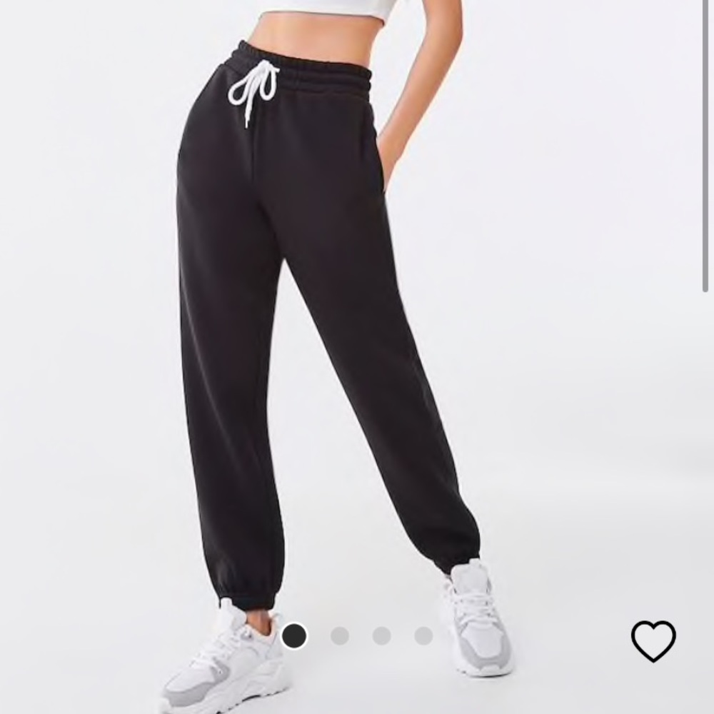 Forever21 Fleece Drawstring Joggers